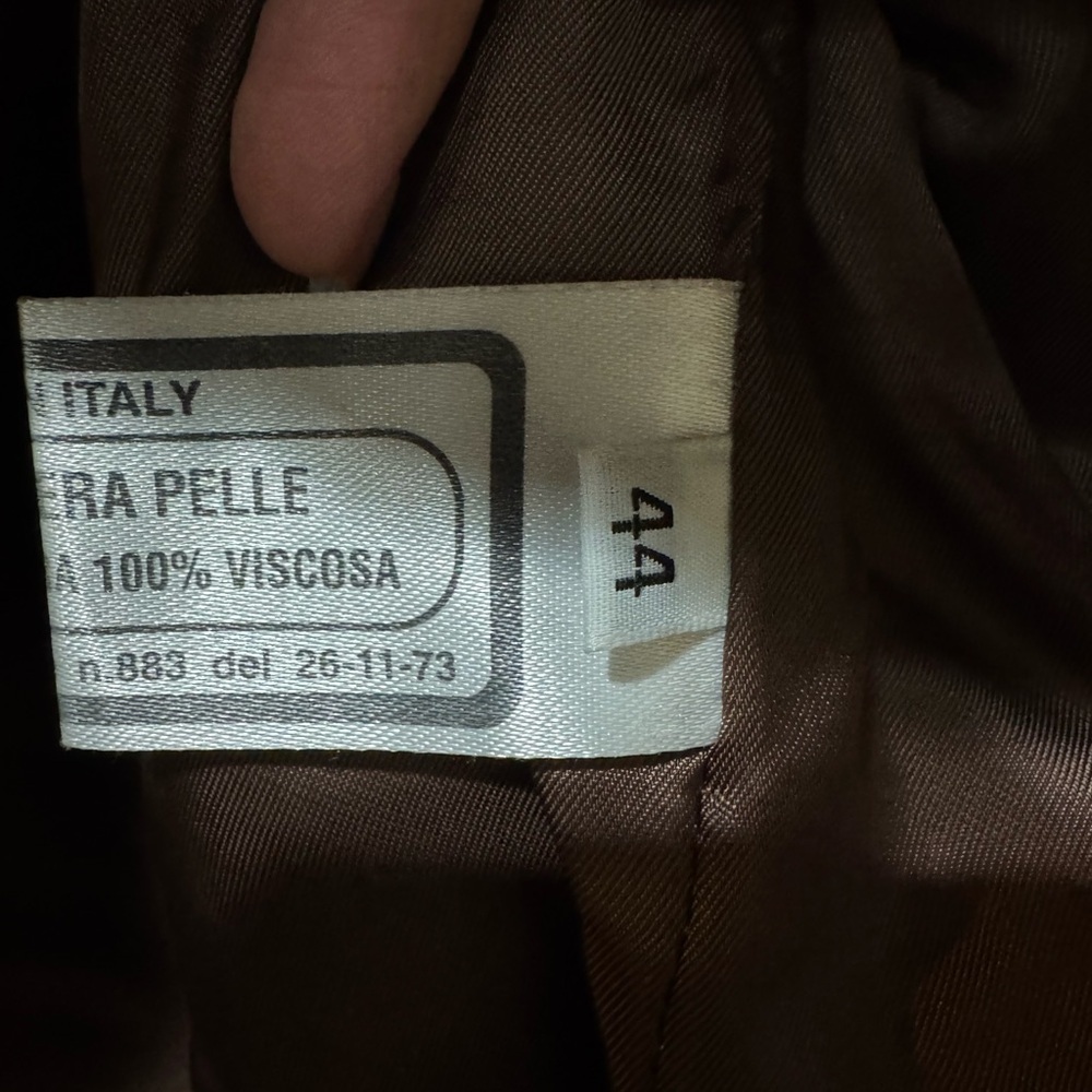 BiBi Firenze Genuine Leather Jacket in Rich Brown|Vintage| - Picture 3 of 9